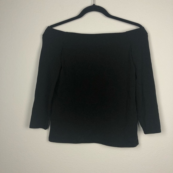👌3/$12👌 Zara black off the shoulder long sleeve top - Picture 2 of 10